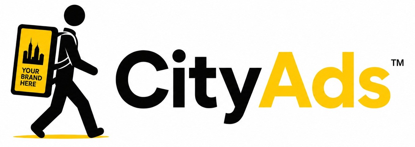 CityAds walking billboard advertising Brisbane logo